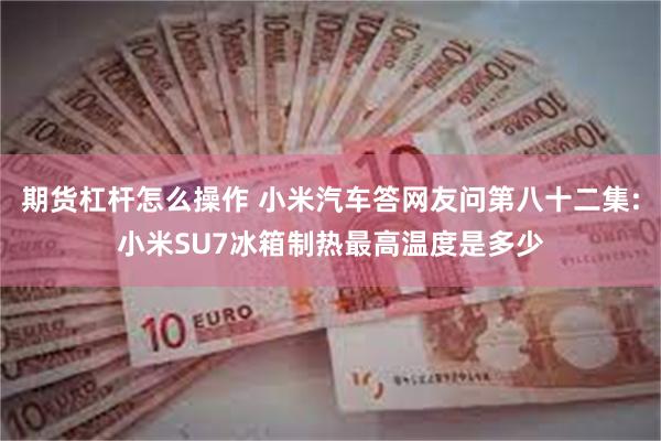 期货杠杆怎么操作 小米汽车答网友问第八十二集:小米SU7冰箱制热最高温度是多少