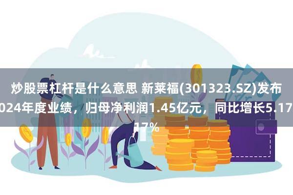 炒股票杠杆是什么意思 新莱福(301323.SZ)发布2024年度业绩，归母净利润1.45亿元，同比增长5.17%