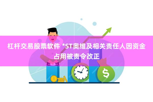 杠杆交易股票软件 *ST奥维及相关责任人因资金占用被责令改正